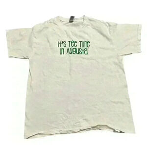 “Its Tee Time In Augusta” Girl’s T-Shirt Masters Embroidered Size Youth Med